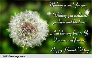 Parents' Day Heartfelt Wishes.