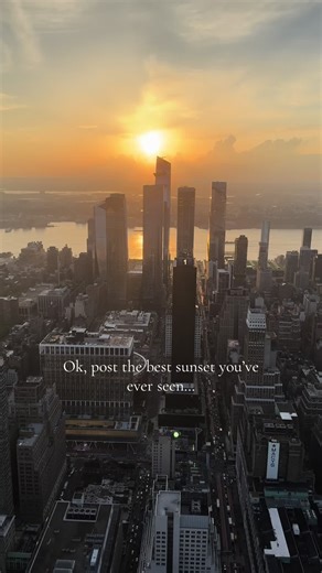 Stunning Sunset Views from the Empire State Building