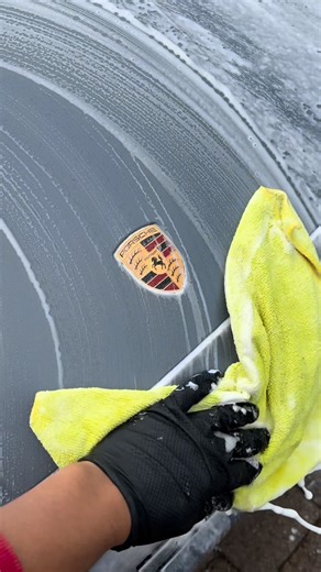 On-The-Cruz Detailing on Instagram: "This Porsche Cayenne Turbo GT didn’t need a wash. It needed a reset. After a brutal winter snowstorm, salt, grime, and road film were baked into the surface. But here’s the difference 👇 Because this SUV is ceramic coated, the dirt didn’t bond. No scrubbing. No chasing stains. Just a deep clean that brought the Arctic Blue Frost wrap back to showroom condition. Ceramic coating isn’t about shine. It’s about time saved, protection earned, and stress removed eve