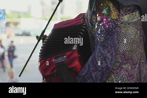 Close up musicians playing accordion on stage Stock Video Footage - Alamy