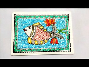 Madhubani Fish Painting | Traditional Indian Folk Art Step by Step