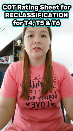 Maghanda na para sa demonstration sa Reclassification for T4, T5, & T6 📋📄 COT Rating Sheets for T4, T5 & T6 Reclassification #ExpandedCareerProgression #tutorial #teacher | Nyla Gin Cabaña-Carmona
