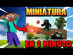 COMO HACER una MINIATURA de MINECRAFT con Tu Skin 2024