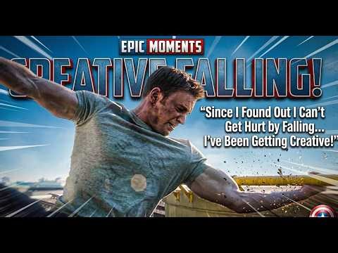 Captain America: "Since I Found Out I Can't Get Hurt by Falling… I'm Creative!" Epic Moments