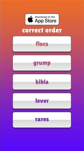Alphabetic - Can You Beat The Clock? #wordgames