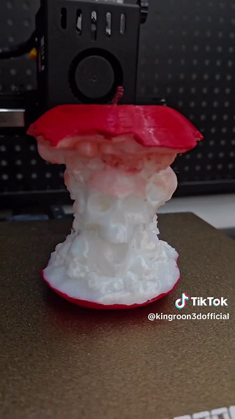 The Forbidden Fruit 3d model by Billyhooper printed on the Kingroon KLP1 3D Printer #3d #3dprinting #skulls #fruit #apple #bone #halloweenlook #decor #fantasy #3dprint #impresion3d #stampa3d #kingroon #klp1 #diy