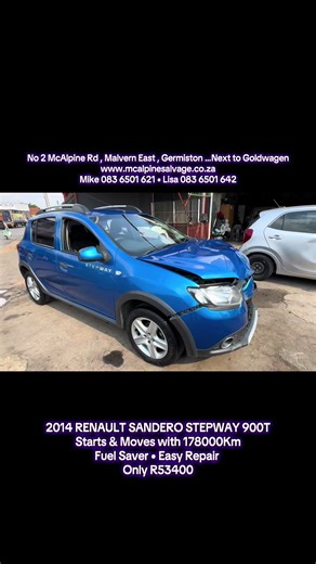 2014 Renault Sandero Stepway 900T for Sale at R53400