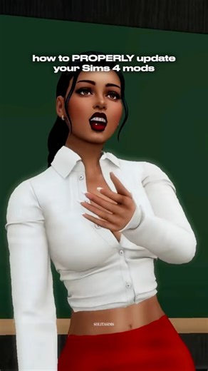 how to PROPERLY & SAFELY update your Sims 4 mods 💻 youtube: solitasims #TheSims4 #Sims4Mods #solitasims | solitasims