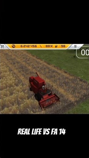 Real life vs Fs 14 #farmingsimulator #gamingshorts