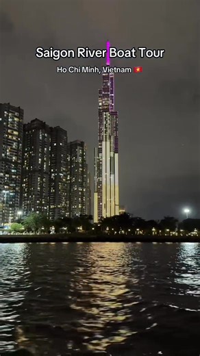 A night cruise on the Saigon river is hands down the best way to enjoy the Ho Chi Minh skyline at night 🇻🇳🌃 #hochiminh #vietnam #saigon #vietnamtravel #vietnamtour #vietnamtourpackage | Vietnam Travel Agency in the North