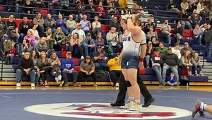 Braxton Amos with the pin! | Parkersburg South Patriots