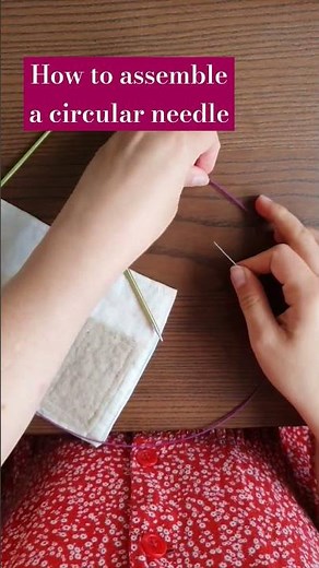 How to assemble a circular knitting needle. #knitting #circularneedles #howtoknit