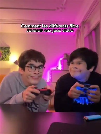 Différent façon de jouer au jeux vidéo selon le filtre #humour
