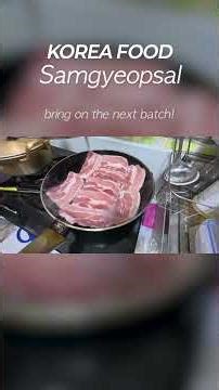 How to grill Korean Samgyeopsal at home 🏠