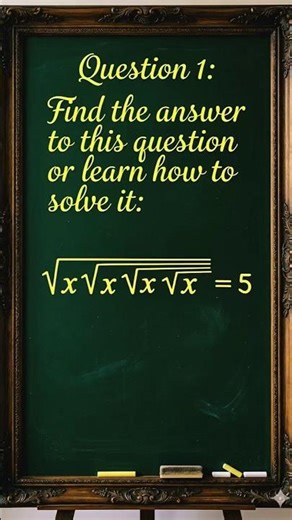 #MathPuzzle #Algebra #LearnMath #CompetitiveExams #BrainTeaser #Education #Shorts #MathTricks