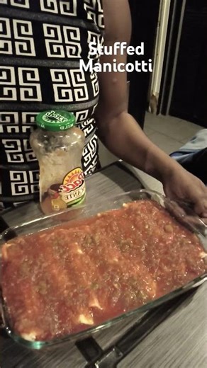 stuffed manicotti noodles with imitation crab cream cheese green onion salsa and parsley