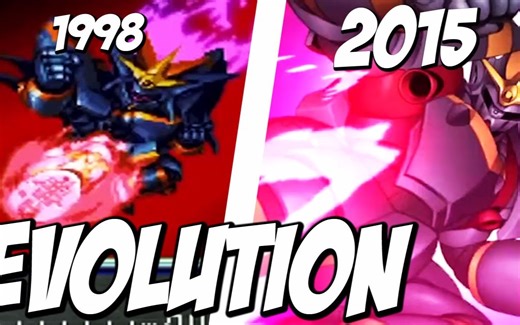 超级机器人大战中 究极闪电踢的画面进化