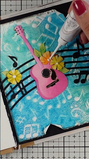 printing with embossing folder technique | art journal page