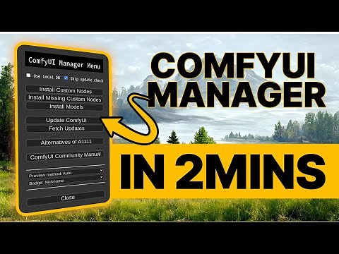 How to Install ComfyUI Manager The Ultimate Guide to Unlock Stable Diffusion & ControlNet Workflows!