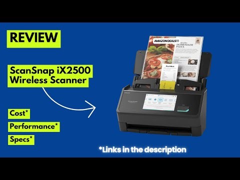 ScanSnap iX2500 Review | Fastest Wireless Document Scanner with 100-Page ADF
