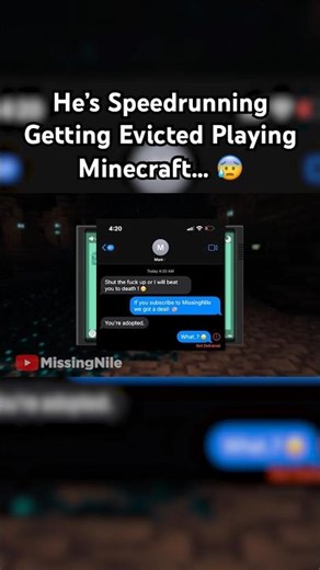 He’s Speedrunning Getting Evicted Playing Minecraft… 😰