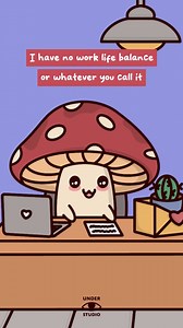 90K views · 2.1K reactions | What Does Work Life Balance Mean?  #interview #office #work #job #animation #mushroom #bird #understudio Original Audio: Lorena Jusino | Under Studio | Facebook