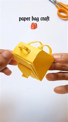 Diy paper bag craft🎒//paperwork tutorial easy//#diy #papercraft #diycrafts #papercrafttutorial