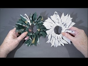 How to make a Mini Rag Wreath Ornament (using just a few supplies!)