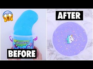 EXTREME STORE BOUGHT SLIME MAKEOVER CHALLENGE *fixing $5 cheap slime*