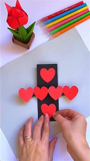 Pull Out I Love You Card ❤️ | Easy Paper Craft DIY #iloveyou #pulloutcard #heartcard