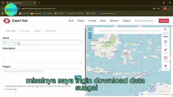 Cara download data Rupa bumi (RBI) di Hot export tool (open street map) #rupabumi #dataspasial #spasial #jasapembuatanpeta #jokipeta