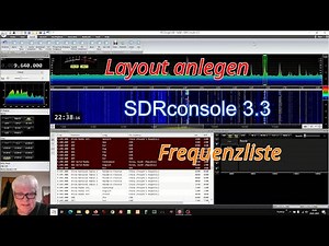 SDRconsole 3.3 ♦ Frequenzliste (Eibi, HFCC,...) und Layout anlegen und speichern Anleitung