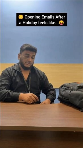 Opening Laptop After Long Holiday Be Like 🎯 #ytshorts #funnyvideo #worklife #memevideo #officememes