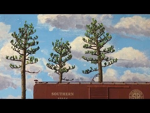 Scratch Building Southern Pine Trees in O Scale