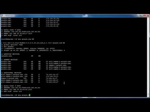 Query DNS Server using DIG
