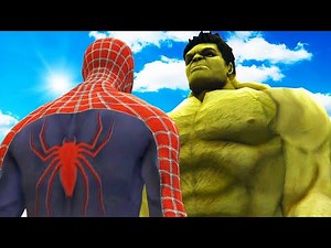 BIG HULK VS SPIDERMAN - THE INCREDIBLE HULK VS SPIDER-MAN | Spiderman Cartoon | #marvel #disney