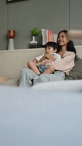 Mother Hugging Young Son During Family Stock Footage Video (100% Royalty-free) 3834090207 | Shutterstock