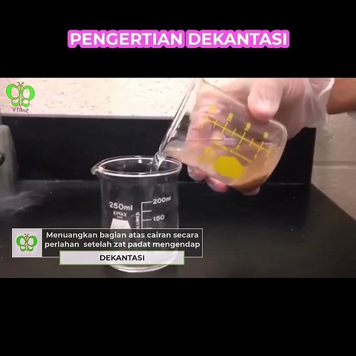 SEPARATION OF MIXTURES DECANTATION AND EXAMPLES #learning #school #class