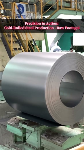 Precision in Action: Cold-Rolled Steel Production - Raw Footage! #carbonsteel #coldrolledsteel
