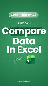 If youre doing THIS in Excel... STOP NOW!! 🤯 In this tutorial you'll learn how to compare data in Excel using Ctrl . #excel #workhacks #accounting #spreadsheets #exceltips | Excelbychris