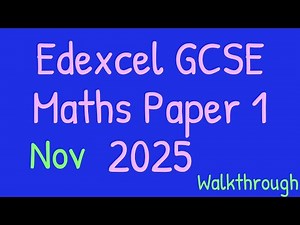 GCSE Maths Higher November 2025 Paper 1 Walkthrough Explained