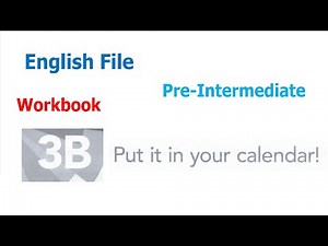 English File Pre Intermediate Workbook 3B