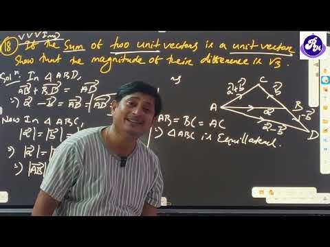 Vectors Class 12 CHSE | Exercise 12(A) Q16–Q21 | Elements of Mathematics | Part-4