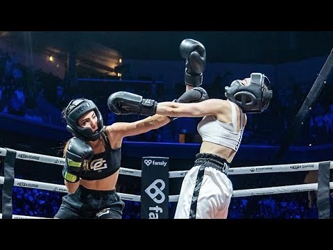 Andrea Botez Destroys Dina Belenkaya: Epic Boxing Highlights!