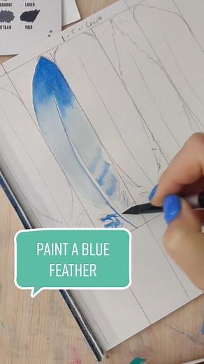 Watercolor Feather Painting Tutorial