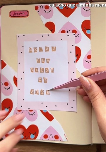 Tem valor e VALOR né? #journaling #journal #metas2026 #papelaria #fyp