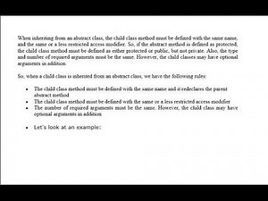 Abstract classes and Methods in PHP | AA Academia