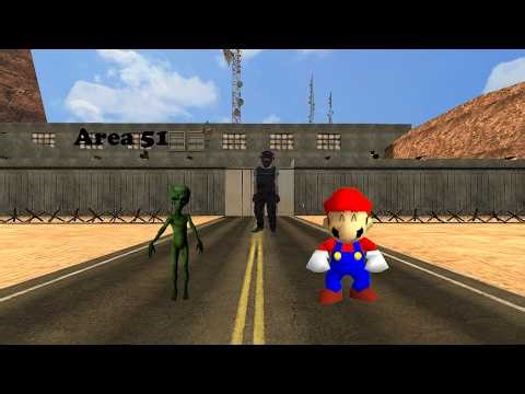 Mario and George the alien