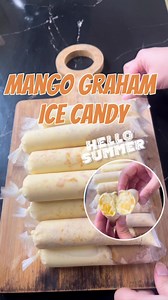 Mango Graham Ice Cream Candy 🥵 #MangoGraham #icecandy #summerdesserts #summerdessert #pinoydessert #graham #dessertlover #desserttime #reelsfacebook #reelfyp | Marian Vlogs