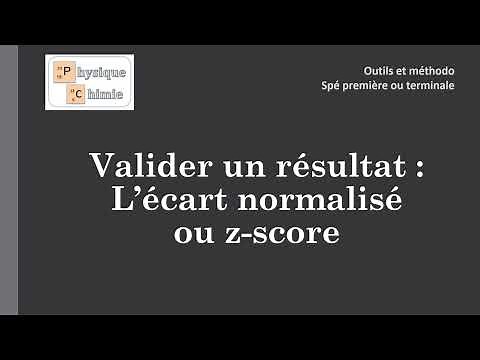 valider un résultat : écart normalisé ou z-score